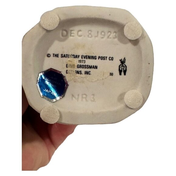 Norman Rockwell Christmas Carroler Vintage Saturday Evening Post Japan NR3 - Picture 8 of 12